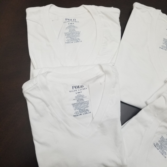 5 Polo Ralph Lauren Classic Undershirt V Neck - Picture 3 of 3